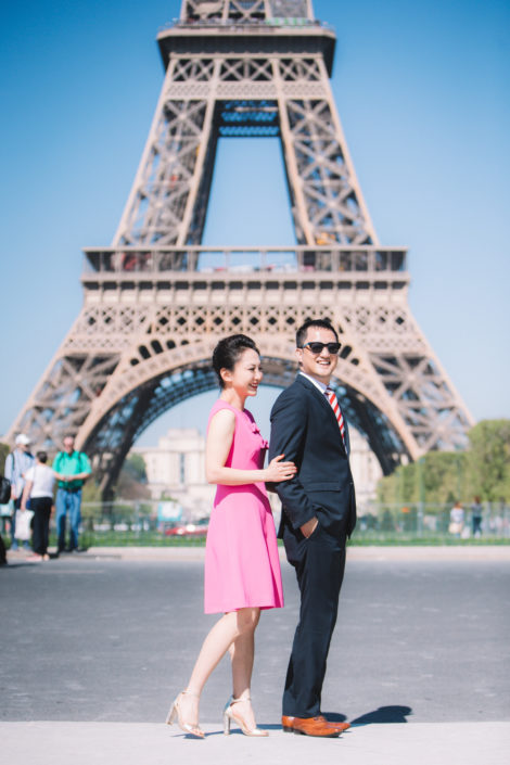 Photo de couple Paris Tour Eiffel