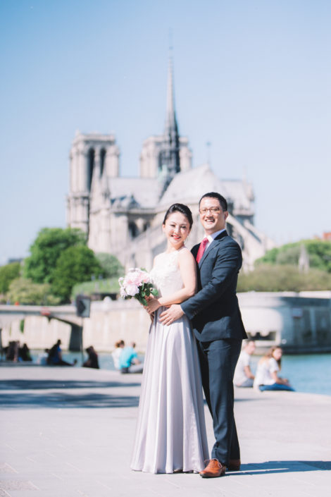 Photo de couple Notre Dame de Paris